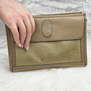 YSL  Portfolio PVC Clutch